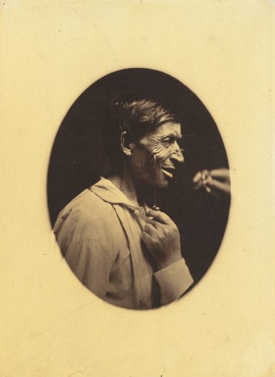 La alegría expresada por las ideas de lujuria, cinismo y lascivia,1854-1856, impreso 1862 (foto) de Guillaume-Benjamin-Armand Duchenne de Boulogne
