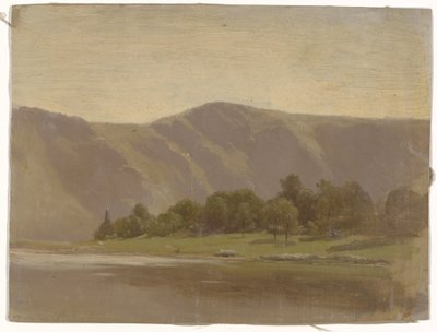 Río al pie de una cordillera de Guillaume Anne van der Brugghen