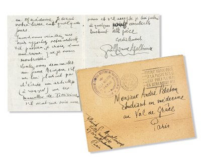 Carta a André Breton, 1918 de Guillaume Apollinaire
