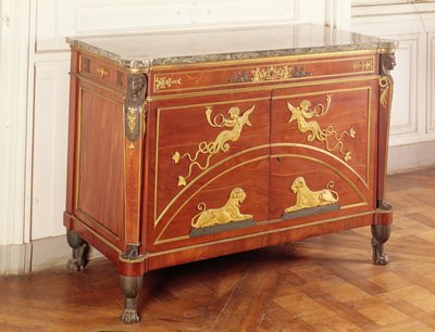 Cómoda en el salón de Hortense de Beauharnais de Guillaume Beneman