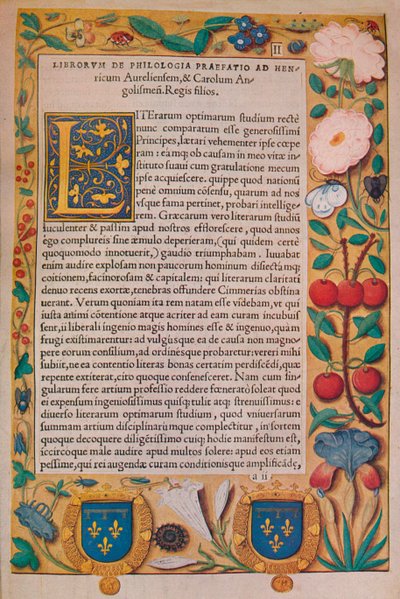 De Philologia de Guillaume Bude