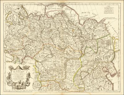 Mapa de 1706 - Mapa de Tartaria de Guillaume Delisle