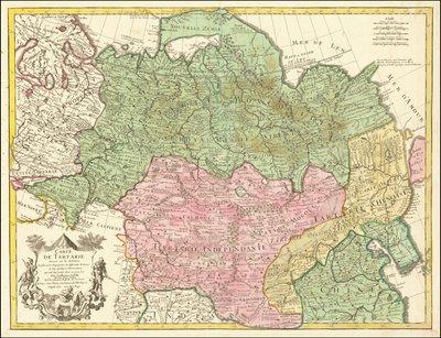 Mapa de Tartaria de 1706 por Guillaume de L