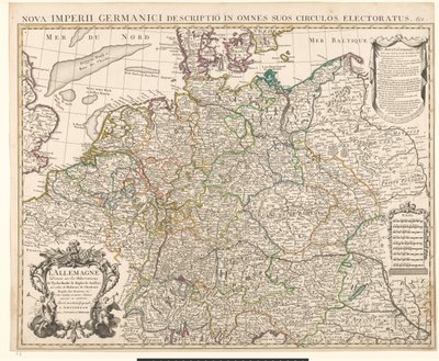 Mapa de Alemania de Guillaume Delisle
