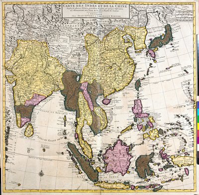 Mapa de Asia de Guillaume Delisle