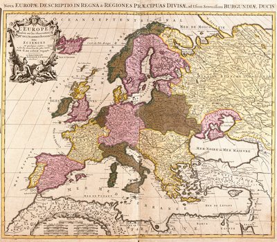 Mapa de Europa de Guillaume Delisle