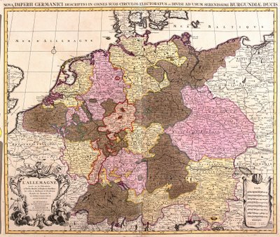 Mapa de Alemania de Guillaume Delisle