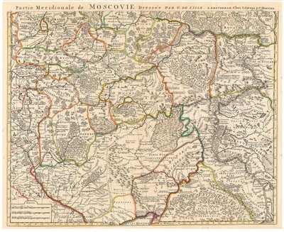 Mapa de Moscovia de Guillaume Delisle