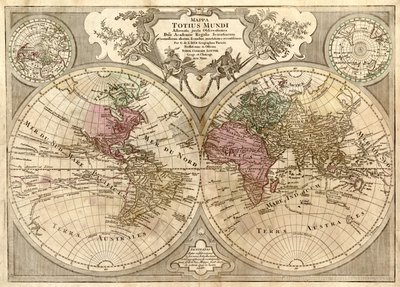 Mappa totius mundi - adornata juxta observationes dnn. academiae regalis scientiarum et nonnullorum aliorum secundum annotationes recentissimas LOC 2006627254 de Guillaume Delisle