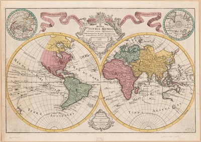 Mappa totius mundi - adornata juxta observationes dnn. academiae regalis scientiarum et nonnullorum aliorum secundum annotationes recentissimas LOC 2017585675 de Guillaume Delisle