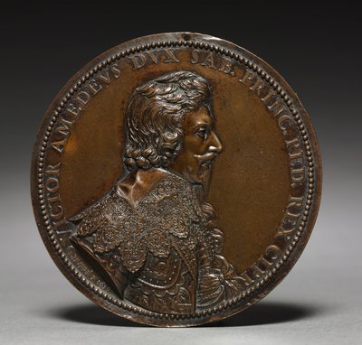 Retrato de Víctor Amadeo de Saboya, 1636 de Guillaume Dupre