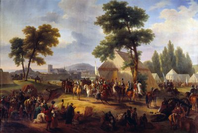 Guerra de Religiones: el rey Enrique IV cerca de París durante el asedio de la ciudad en 1590 de Guillaume Frederic Ronmy
