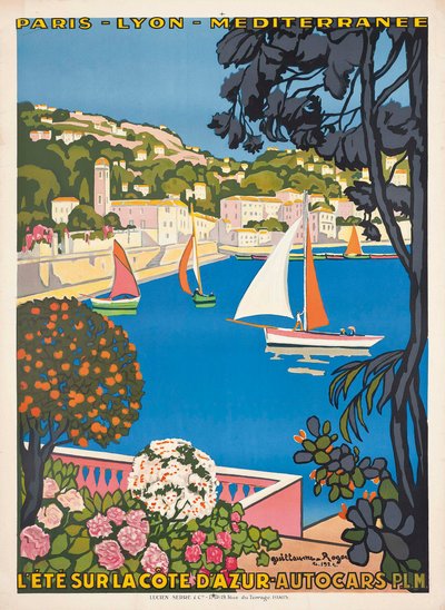 El verano en la Costa Azul de Guillaume Georges Roger