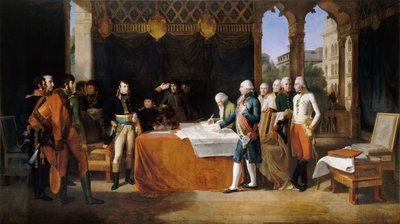 Los Preliminares de Leoben, 17 de abril de 1797 de Guillaume Guillon Lethière
