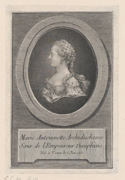 María Antonieta, Princesa, 1770 de Guillaume Phillipe Benoist