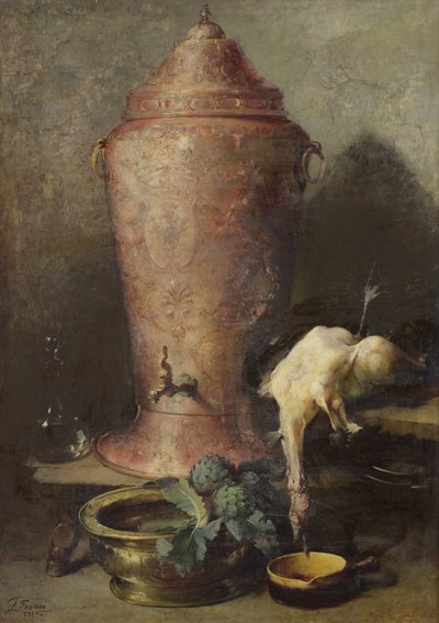 Naturaleza muerta con fuente, 1894 de Guillaume Romain Fouace