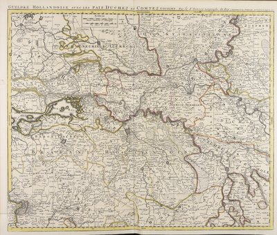 Gueldre hollandoise avec les pais, duchez et comtez voisins / par le sr. Sanson geographe du roy de Guillaume Sanson