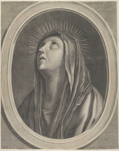 La Virgen mirando hacia arriba de Guillaume Vallet