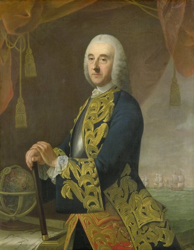 Retrato del vicealmirante Hendrik Lijnslager, hijo de Harmen Lijnslager y Judith Allijn de Guillaume de Spinny