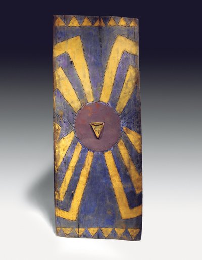Escudo rectangular de las tierras altas de Nueva Guinea de Guinean New