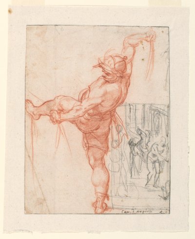 Estudios para la flagelación de Cristo de Guiseppe Cesari