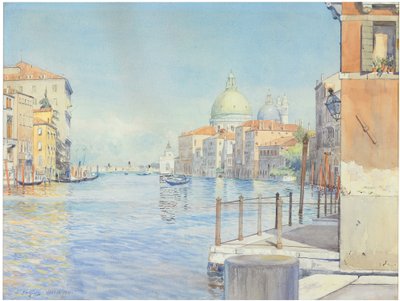 El Gran Canal, Venecia, con la Santa Maria della Salute de Gunnar Widforss