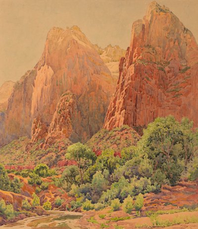Los Patriarcas, Parque Nacional Zion de Gunnar Widforss