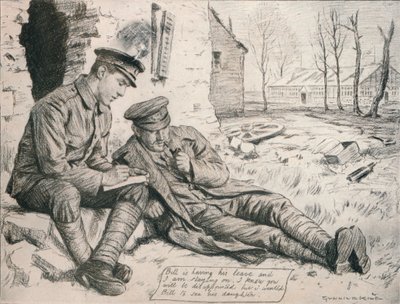 La carta a casa, c1917 de Gunning King