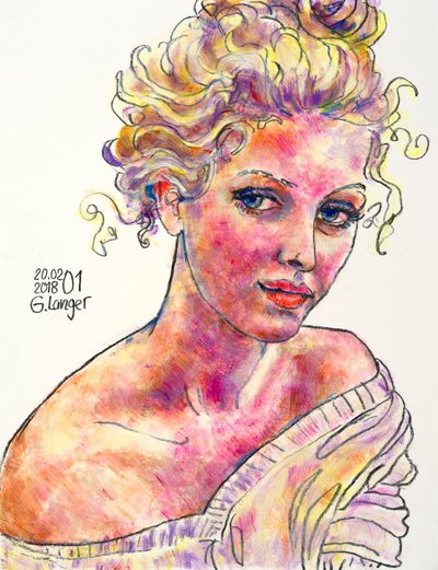 Retrato de una mujer, Un momento de Gunter Langer