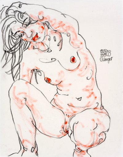 Desnudo femenino, Pensamientos voladores de Gunter Langer