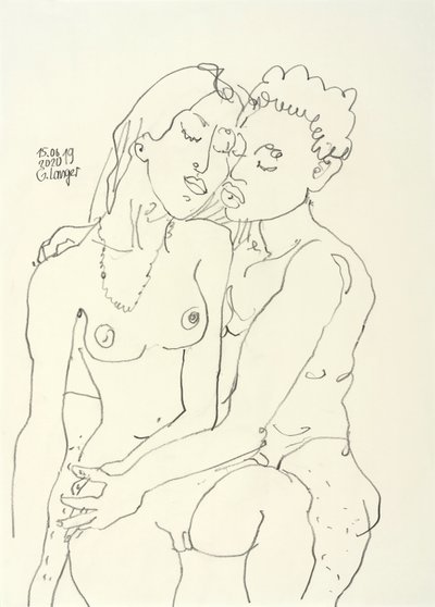 Pareja Enamorada de Gunter Langer