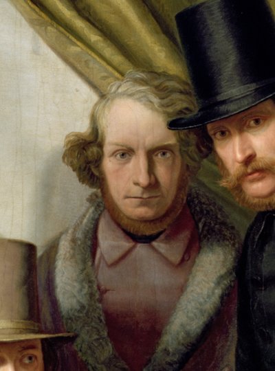 Los Miembros del Club de Artistas de Hamburgo, 1840 (detalle) de Gunther Gensler