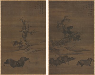 Herdboys and Buffalo in Landscapes de Guo Min