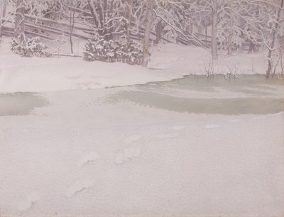 Nieve recién caída de Gustaf Fjæstad