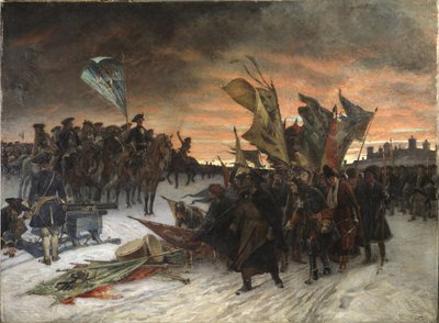 La batalla de Narva de Gustaf Olaf Cederstrom