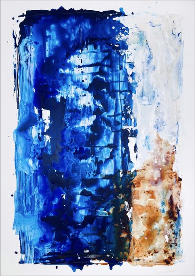 Abstracción azul intenso de Gustaf Tidholm