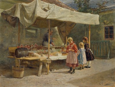 En el puesto de pan de jengibre de Gustav Adolf Hessl