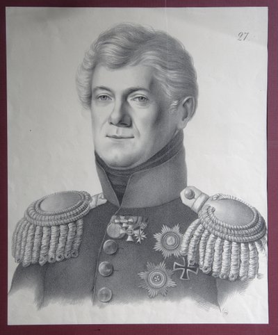 Retrato del Príncipe Dmitriy Vladimirovich Golitsyn 1771-1844, 1820s de Gustav Adolf Hippius