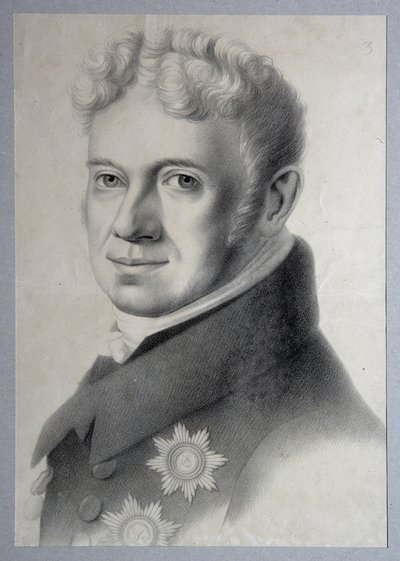 Retrato del Príncipe Grigory Alexandrovich Stroganov 1770-1857, 1820s de Gustav Adolf Hippius
