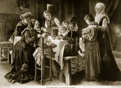 La infancia de Martín Lutero, ilustración de 