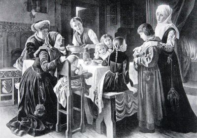 La infancia de Martín Lutero, ilustración de 