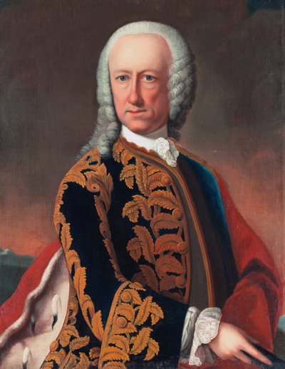Retrato de Guillermo Landgrave de Hesse-Philippsthal-Barchfeld (1692 - 1761) de Gustav Altmöller