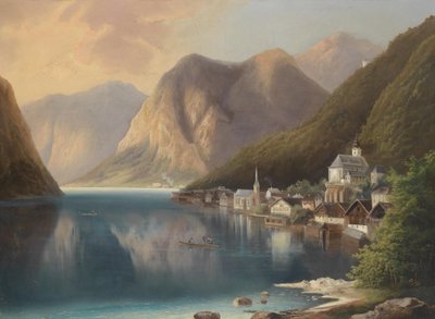 Vista de Hallstadt de Gustav Barbarini