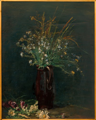 Naturaleza muerta de nomeolvides de Gustav Crecelius