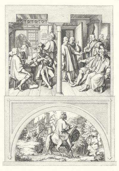 Escenas de la vida de Martín Lutero (grabado) de Gustav Ferdinand Leopold Konig