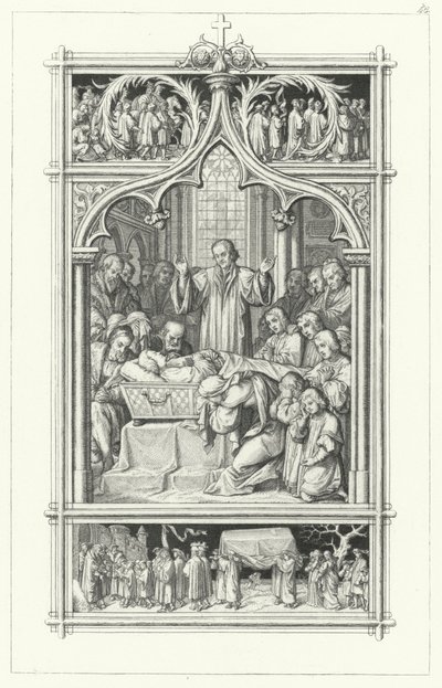 El funeral de Martín Lutero de Gustav Ferdinand Leopold Konig