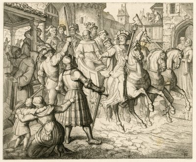 La recepción de Martín Lutero en Worms de Gustav Ferdinand Leopold Konig
