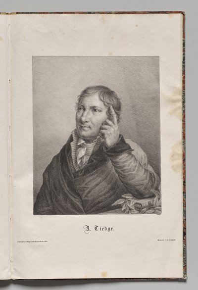 Autores famosos de Alemania: Retrato de Christoph August Tiedge de Gustav Karl Friedrich Luderitz