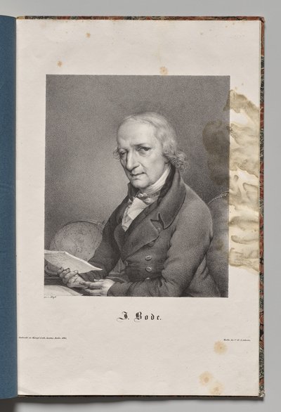 Autores Famosos de Alemania: Retrato de Johann Elert Bode de Gustav Karl Friedrich Luderitz