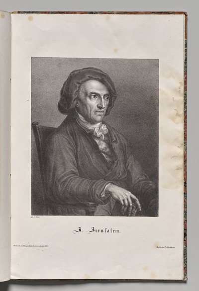 Retrato de Johann Friedrich Wilhelm Jerusalem de Gustav Karl Friedrich Luderitz